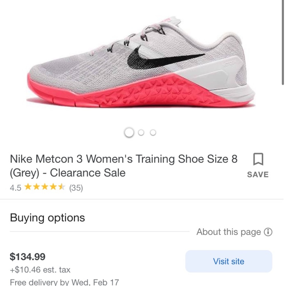 Nike Metcon 3 Size 8.5